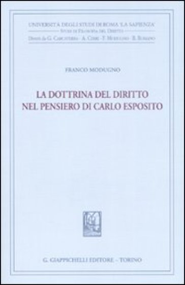 La dottrina del diritto nel pensiero di Carlo Esposito