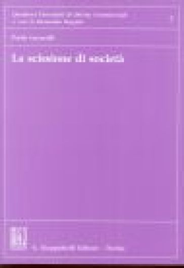 La scissione di società