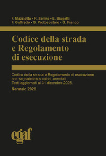 Codice della strada e regolamento di esecuzione 2026