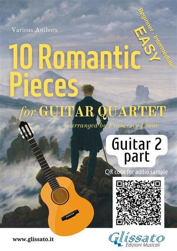 Guitar 2 part of "10 Romantic Pieces" for Guitar Quartet