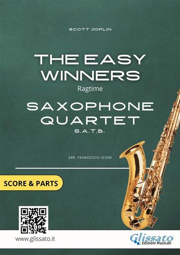 Saxophone Quartet "The Easy Winners" score & parts