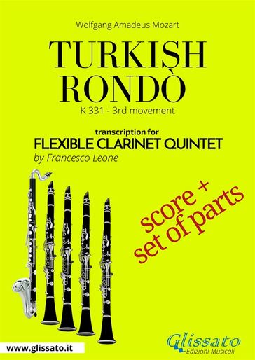 Turkish Rondò - Flexible Clarinet Quintet score & parts