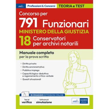 Concorso 18 Conservatori Archivio notarile Ministero Giustizia