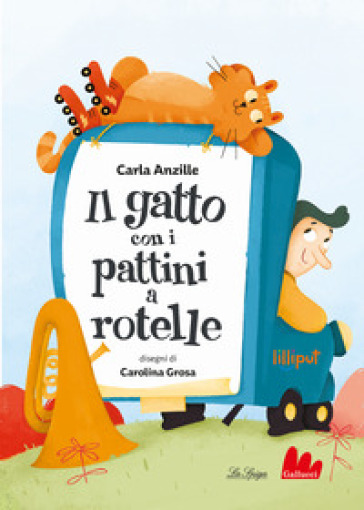 Il gatto con i pattini a rotelle. Ediz. ad alta leggibilità