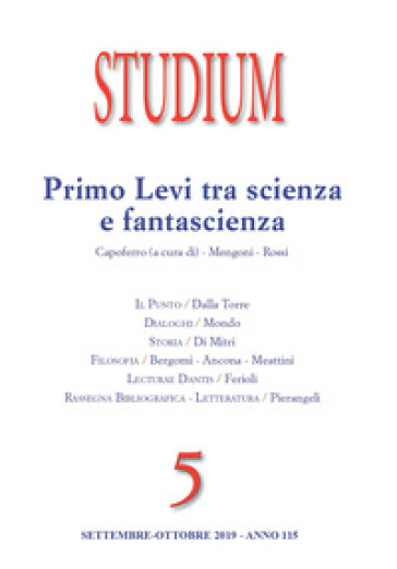 Studium (2019). Vol. 5: Primo Levi tra scienza e fantascienza