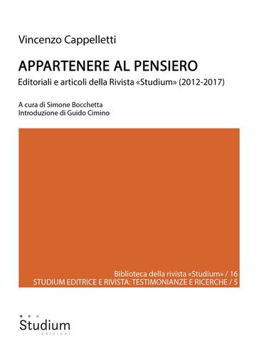 Appartenere al pensiero