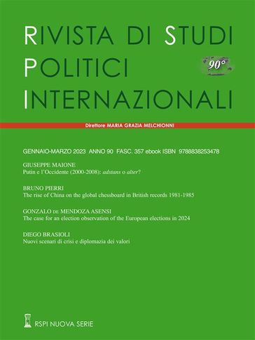 Rivista di Studi Politici Internazionali 1/2023