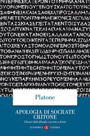 Apologia Di Socrate Critone. Testo Greco A Fronte