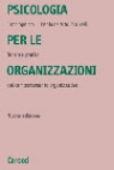 Psicologia Per Le Organizzazioni