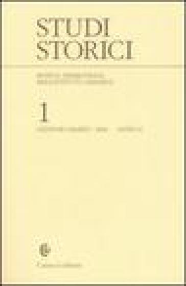 Studi storici (2006). Vol. 1