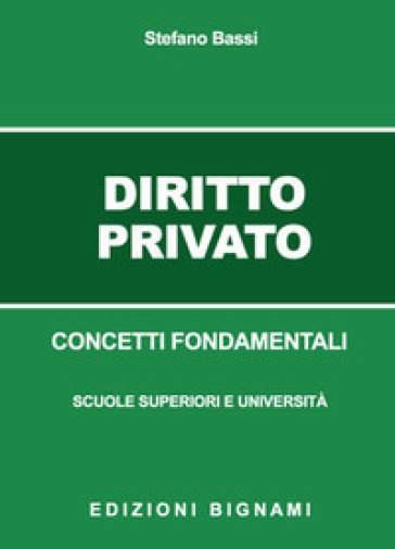 Diritto privato. Concetti fondamentali