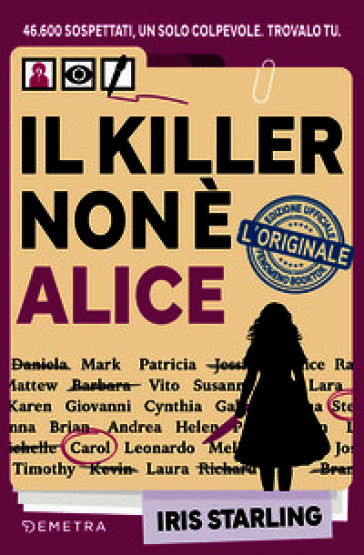 Il killer non è Alice
