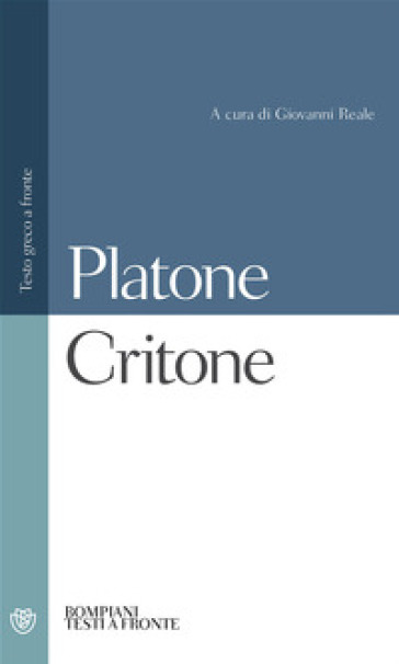 Critone. Testo Greco A Fronte