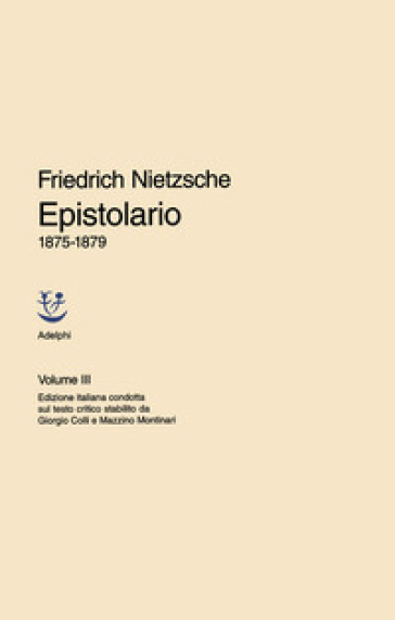 Epistolario. Vol. 3: 1875 - 1879