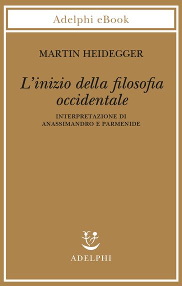 L'inizio della filosofia occidentale
