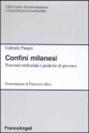Confini milanesi. Processi territoriali e pratiche di governo