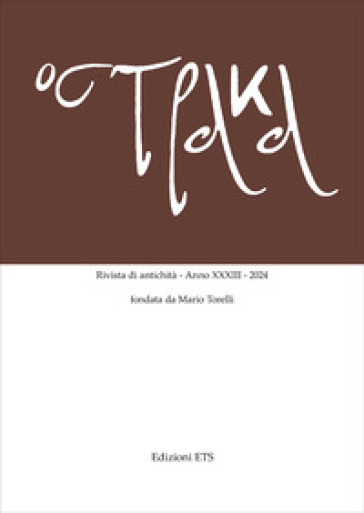 Ostraka. Rivista di antichità (2024). Vol. 33