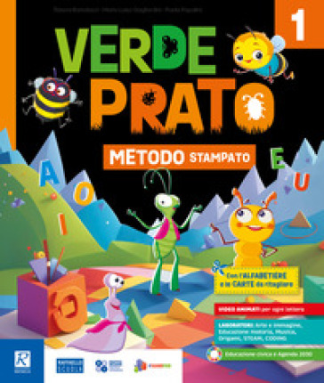 Verde prato. Metodo Quattro caratteri. Con quaderno dei primi giorni, Metodo B (4 caratteri) e carte, quaderno di scrittura, letture e grammatica, mat
