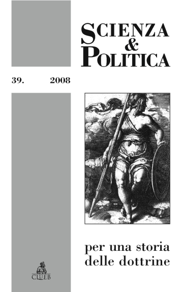 Scienza &amp; politica per una storia delle dottrine. Vol. 39
