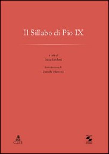 Il sillabo di Pio IX