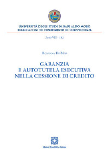 Garanzia e autotutela esecutiva nella cessione di credito