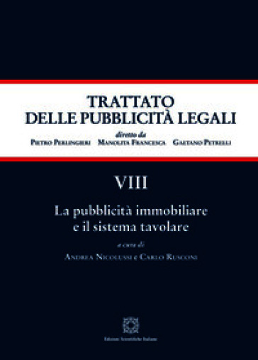 La pubblicità immobiliare e il sistema tavolare