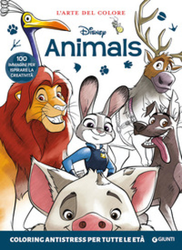 DISNEY ANIMALS. COLORING ANTISTRESS PER