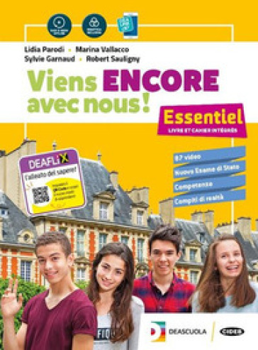 Viens encore avec nous! Essentiel. Per la Scuola media. Con e-book. Con espansione online. Con 3 libri: Cartes mentales-Grammaire-Esame di stato. Con DVD-ROM