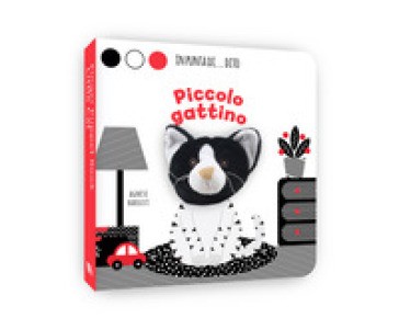 Piccolo gattino (bianco, rosso, nero). In punta di dito. Ediz. a colori