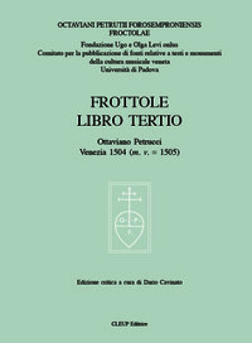 Frottole libro Tertio. Ediz. critica