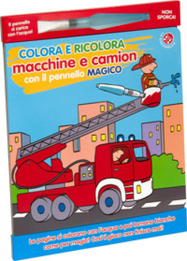 Colora e ricolora macchine e camion con il pennarello magico. Ediz. a colori. Con pennarello