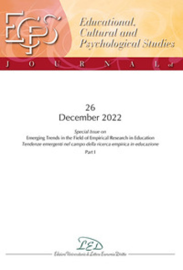 Journal of educational, cultural and psychological studies (ECPS Journal) (2022). Vol. 26