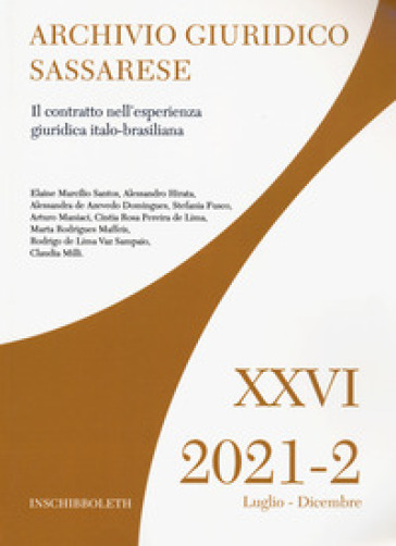 Il Contratto Nell'esperienza Giuridica Italo-Giuridica