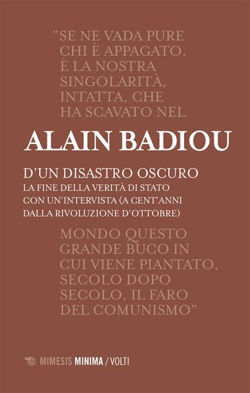 D'un disastro oscuro