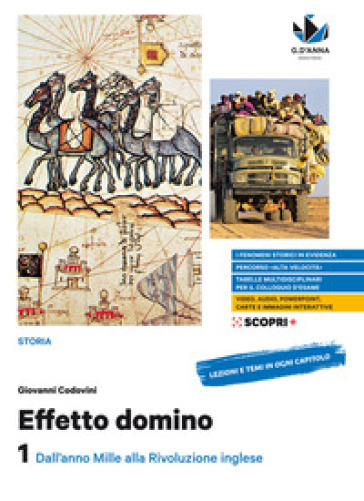 Effetto domino. Con Educazione civica e Atlante dei fenomeni storici. Per il triennio delle Scuole superiori. Con e-book. Con espansione online. Vol. 1: Dall'anno Mille alla Rivoluzione inglese