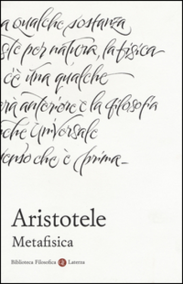 Metafisica. Testo greco a fronte