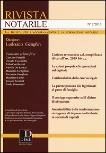 Rivista notarile (2016). Vol. 2