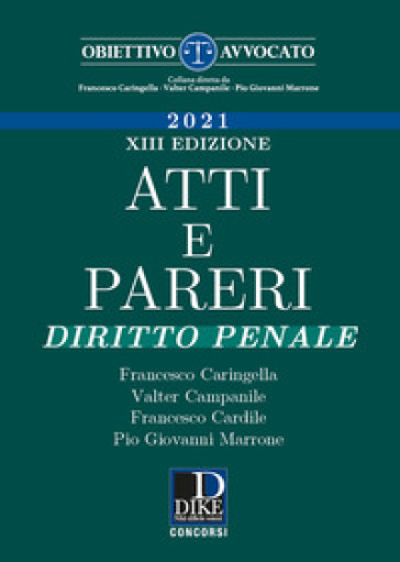 Atti e pareri di diritto penale