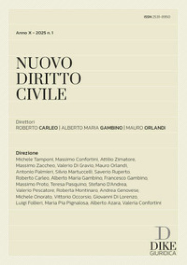 Nuovo diritto civile (2025). Vol. 1