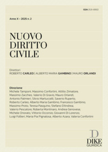 Nuovo diritto civile (2025). Vol. 2