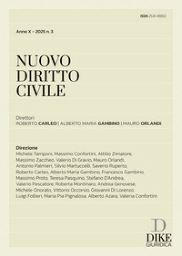 Nuovo diritto civile (2025). Vol. 3