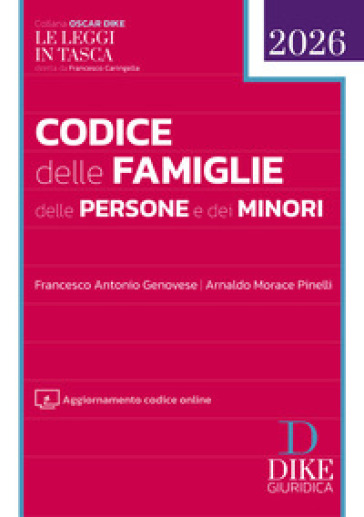 Codice delle famiglie delle persone e dei minori. Con aggiornamento codice online