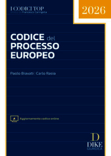Codice del processo europeo. Con aggiornamento codice online