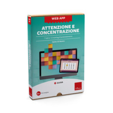 Attenzione e concentrazione. 7 test e 12 training di potenziamento. Web app. Con software