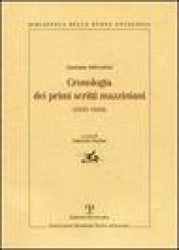 Cronologia dei primi scritti mazziniani (1831-1834)
