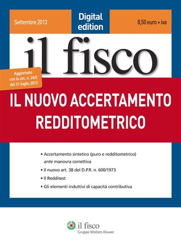 Il nuovo accertamento redditometrico