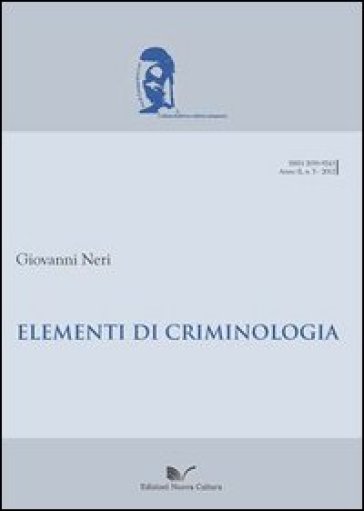 Elementi Di Criminologia