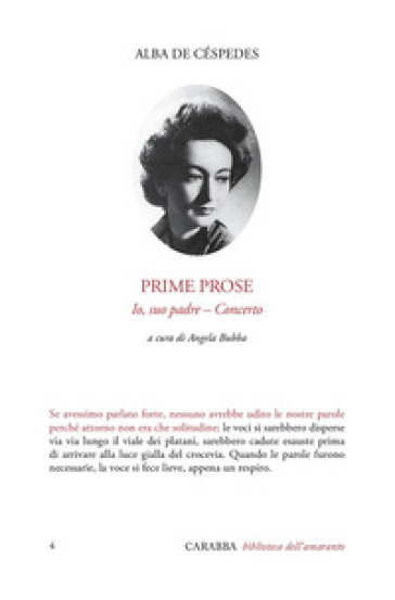 Prime prose. Io, suo padre-Concerto