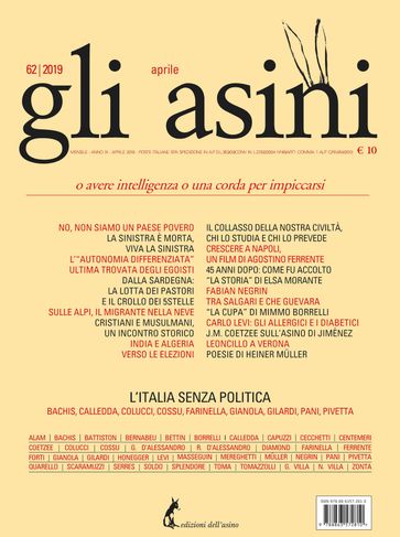 "Gli asini" n. 62, aprile 2019