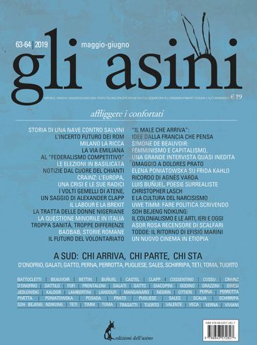 "Gli asini" n. 63-64, maggio-giugno 2019